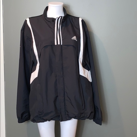 adidas Other - Adidas Mens Black/White Zip up Jacket SZ.L